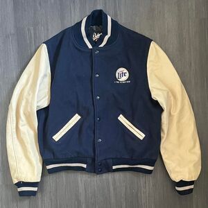 Vintage Dehen-1920 Men's Miller Lite Varsity Jacket